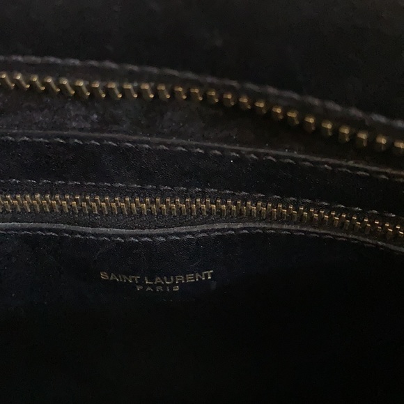 SAINT LAURENT CABAS CHYC YSL LEATHER SATCHEL - Picture 8 of 12